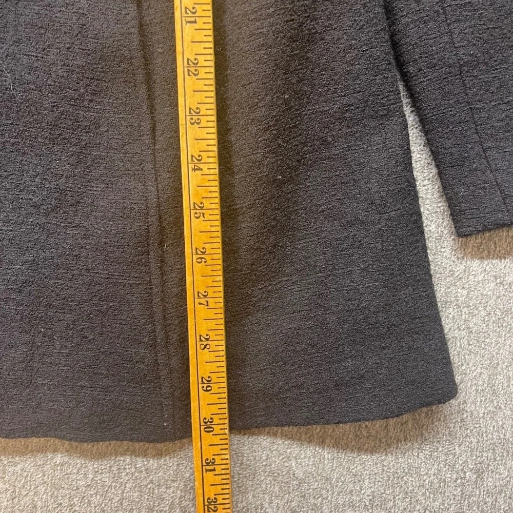 Coldwater Creek Black Textured Button Front Jacket Women XL 18 Wool Blend - Picture 7 of 7